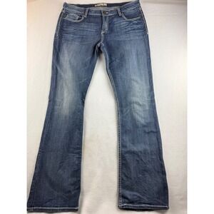 BKC‎ Kate Bootcut Jeans Women's 34x33 Dark Wash Embellished Pockets Denim